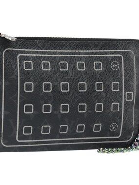 LOUIS VUITTON Monogram Eclipse Fragment iPhone Case M64449 LV Auth 159835